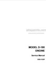 Photo 4 - Case D188 Service Manual Engine GSS1322F