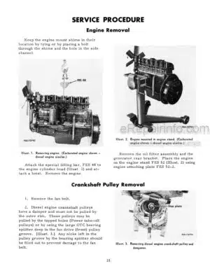 Photo 1 - Case D236 D282 D301 Service Manual Engine GSS1036E