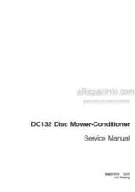 Photo 4 - Case DC132 Service Manual Disc Mower Conditioner 84207370