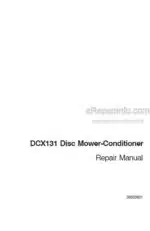 Photo 4 - Case DCX131 Repair Manual Disc Mower Conditioner 86630601