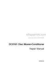 Photo 4 - Case DCX161 Repair Manual Disc Mower Conditioner 86630603