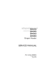 Photo 4 - Case DH253 DH303 DH363 DH403 Service Manual Draper Header 47528911