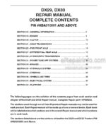 Photo 4 - Case DX29 DX33 Repair Manual Tractor 87059223
