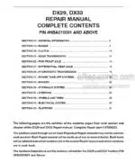 Photo 4 - Case DX29 DX33 Repair Manual Tractor 87059223