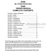 Photo 4 - Case DX55 DX60 Repair Manual Tractor 84140461