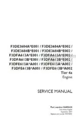 Photo 4 - Case F3DE3684A F3DE3684B F3DFA613A F3DFA613B Tier 4A Service Manual Engine 84490628