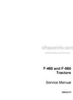 Photo 3 - Case F460 F560 Service Manual Tractor GSS1011Y