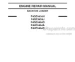 Photo 4 - Case F4GE9454H F4GE9454J F4GE9484D F4HE9484A F4HE9484C Repair Manual Backhoe Loader Engine 87630273