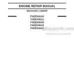 Photo 4 - Case F4GE9454H F4GE9454J F4GE9484D F4HE9484A F4HE9484C Repair Manual Backhoe Loader Engine 87630273