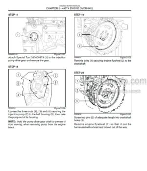 Photo 5 - Case F4GE9454H F4GE9454J F4GE9484D F4HE9484A F4HE9484C Repair Manual Backhoe Loader Engine 87630273