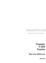 Photo 5 - Case F544 Service Manual Tractor Chassis GSS1396