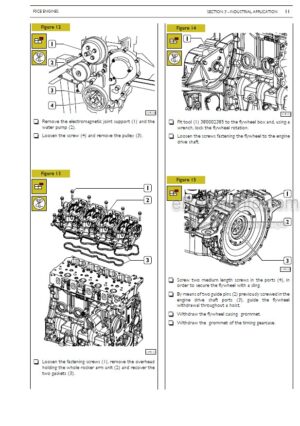 Photo 1 - CNH F5AE9484 F5AE9454 F5CE9484 F5CE9454 F5CE5454 Repair Instruction Manual Engine 87736548A