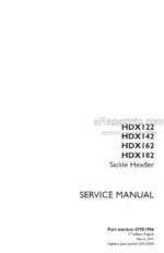 Photo 5 - Case HDX122 HDX142 HDX162 HDX182 Service Manual Sickle Header 47851906