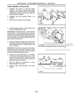 Photo 1 - Case HSX142 Repair Manual Speciality Header 87032763