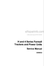 Photo 4 - Case H Series 4 Series Farmall Service Manual Tractor And Power Unit GSS5032