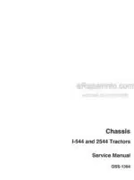 Photo 5 - Case I544 2544 Service Manual Tractor Chassis GSS1394
