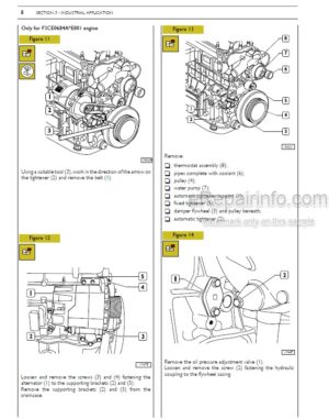 Photo 4 - Case IH F3CE0684A F3CE0684B Repair Manual 12.9L Turbo Compound Engine 87737593