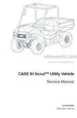 Photo 4 - Case IH Scout Service Manual Utility Vehicle CLC103700629