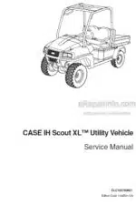 Photo 5 - Case IH Scout XL Service Manual Utility Vehicle CLC103700627