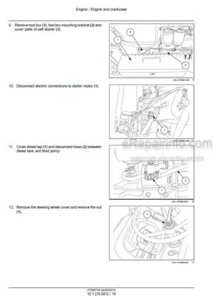 Photo 8 - Case DX48 DX55 Repair Manual Tractor 87367132