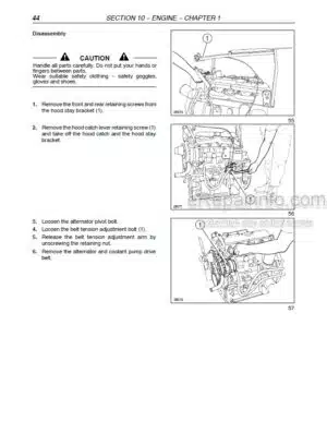 Photo 8 - Case DX55 DX60 Repair Manual Tractor 84140461