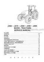 Photo 5 - Case JX60 JX70 JX80 JX90 JX95 Repair Manual Tractor 6-62720