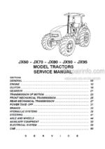 Photo 4 - Case JX60 JX70 JX80 JX90 JX95 Repair Manual Tractor 87616417