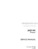 Photo 4 - Case JX95HC Service Manual Tractor 48013265