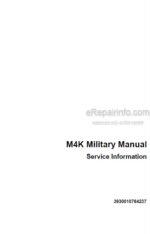 Photo 4 - Case M4K Military Manual Service Information Forklift Loader 3930010764237