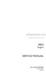 Photo 4 - Case Mitsubishi S3L2 Service Manual Engine 47581892