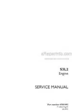 Photo 4 - Case Mitsubishi S3L2 Service Manual Engine 47581892