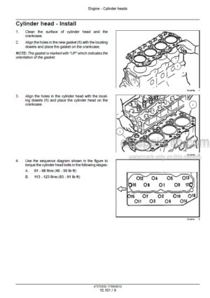Photo 3 - Case Mitsubishi S4Q2 S4Q Service Manual Engine 47372932