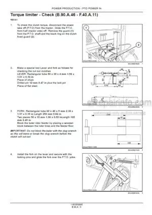 Photo 2 - Case RBX341 Repair Manual Round Baler 6-71140EN