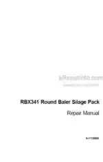 Photo 4 - Case RBX341 Silage Pack Repair Manual Round Baler 6-71150EN