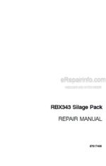 Photo 5 - Case RBX343 Silage Pack Repair Manual Round Baler 87617408