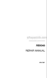 Photo 3 - Case RBX345 Repair Manual Round Baler 87617387