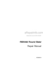 Photo 4 - Case RBX442 Repair Manual Round Baler 87034014