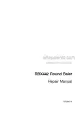 Photo 4 - Case RBX442 Repair Manual Round Baler 87034014