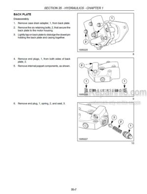 Photo 7 - Case 1470 Service Manual Combine Chassis GSS1503