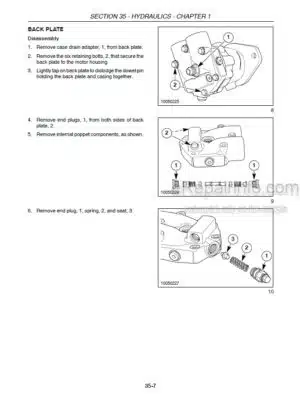 Photo 7 - Case 1470 Service Manual Combine Chassis GSS1503