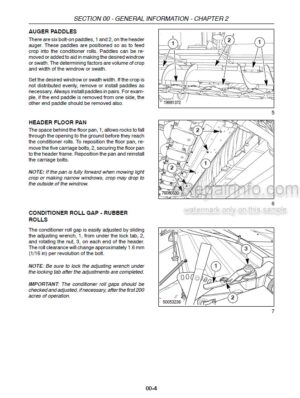 Photo 1 - Case RD162 RD182 Service Manual Disc Auger Header 84207374