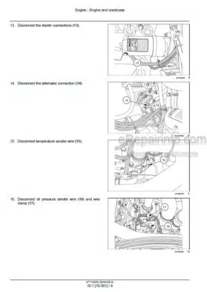Photo 7 - Case WD1203 Service Manual Self Propelled Windrower 47487698