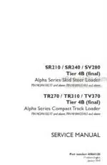 Photo 4 - Case SR210 TV370 Alpha Series Tier 4B Final Service Manual Skid Steer And Compact Track Loader 48068130
