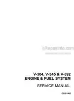 Photo 4 - Case V304 V345 V392 Service Manual Engine And Fuel System GSS1402