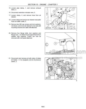 Photo 1 - Case WD1203 Repair Manual Self Propelled Windrower 87744701