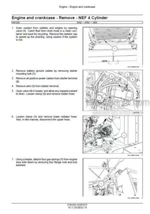 Photo 5 - Case WD1204 Tier 3 Service Manual Self Propelled Windrower 47904529