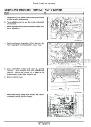 Photo 1 - Case WD1904 WD2304 Tier 3 Service Manual Self Propelled Windrower 47904538