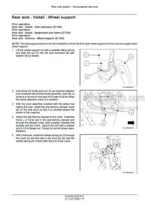 Photo 2 - Case WD2104 WD2504 Tier 4B Final Service Manual Self Propelled Windrower 48126554
