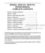 Photo 4 - Case WDX901 WDX1101 WDX1701 Repair Manual Self Propelled Windrower 86630611