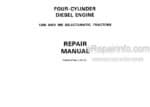 Photo 4 - David Brown 4 Cylinder Diesel Engine For 1200 990 Selematic Tractor Repair Manual 9-37121